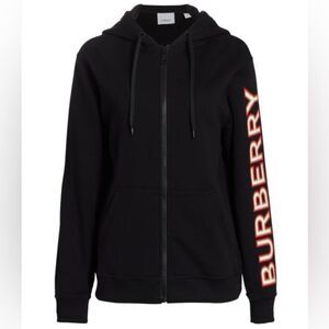 Burberry Oversized Zip Up Hoodie